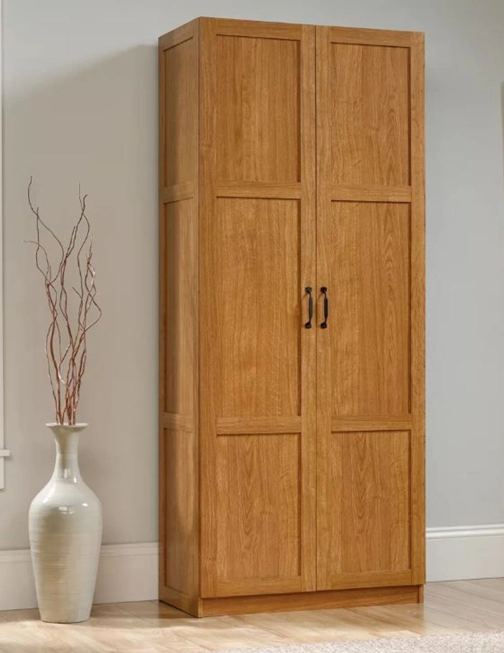 Oak Pantry Cabinet — Solid oak